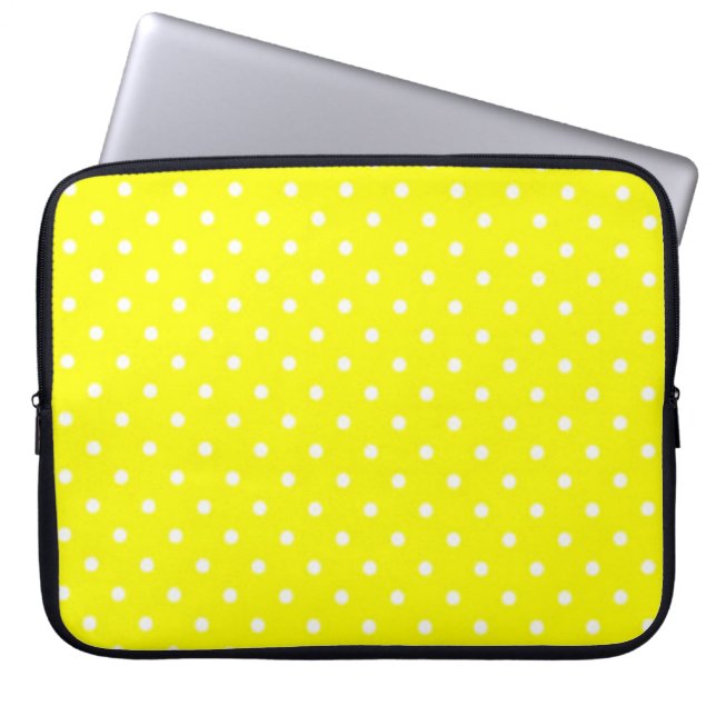 Polka Dots Laptopschutzhülle (Vorderseite)