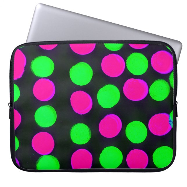Polka dots laptopschutzhülle (Vorderseite)