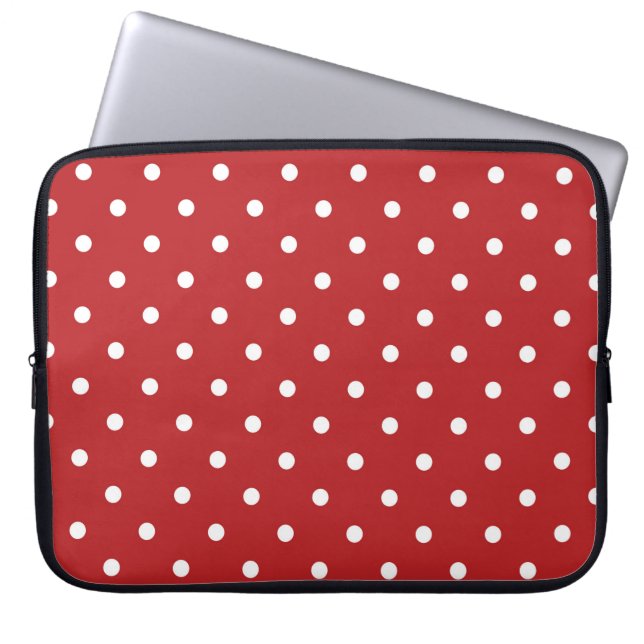 Polka Dots Laptopschutzhülle (Vorderseite)