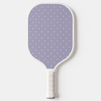 Polka Dots Lavender Cream Polka Pattern Pickleball Schläger
