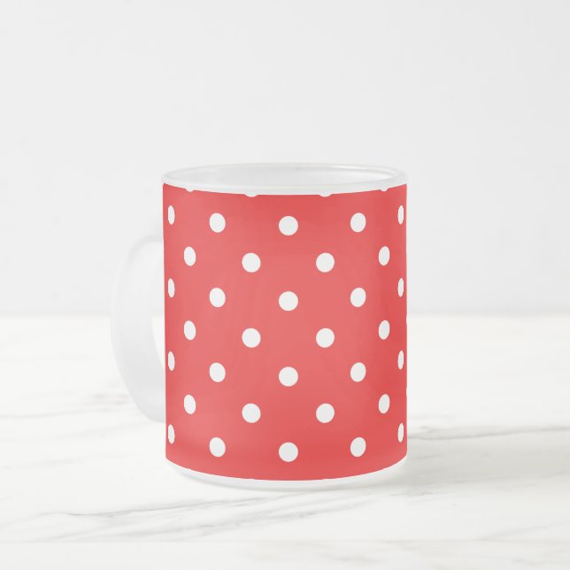 Polka dots mattglastasse (Vorderseite Links)