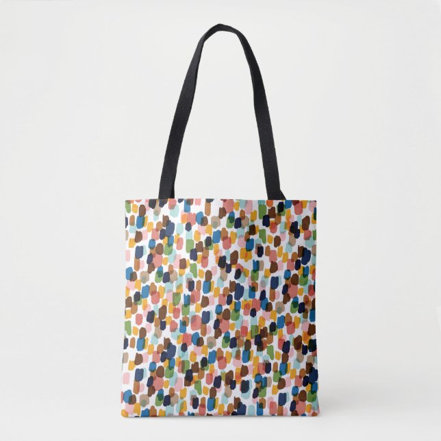 Polka Dots: mehrfarbige Handfarbe. (Vorderseite)