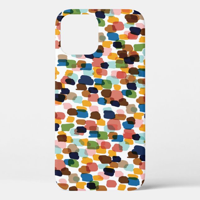 Polka Dots: mehrfarbige Handfarbe. Case-Mate iPhone Hülle (Rückseite)