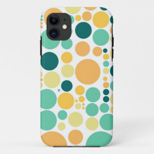 Polka Dots Muster Aqua Yellow Orange Case-Mate iPhone Hülle