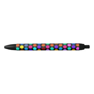 Polka Dots Muster farbig I + Ihr Backgr. Idee Kugelschreiber
