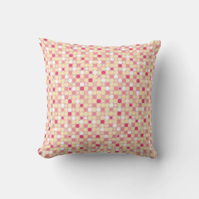Polka Dots Muster Kissen (Vorderseite)
