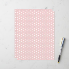 Polka Dots Muster Pastell Pink Scrapbook Papier