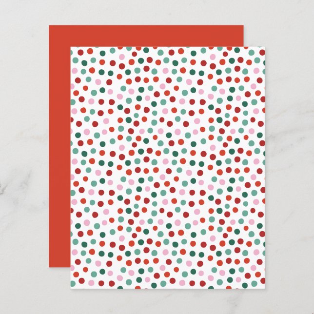 Polka Dots Muster Scrapbook Paper (Vorne/Hinten)