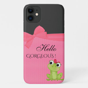 Polka Dots, Niedliche Froggy-Motivierend Nachricht Case-Mate iPhone Hülle