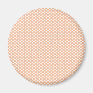 Polka Dots on Peach Magnet