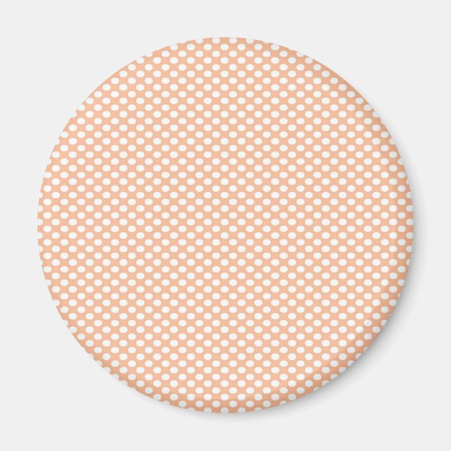 Polka Dots on Peach Magnet (Vorne)