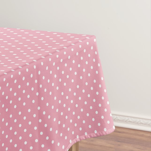 Polka Dots on Pink Tischdecke (Beispiel)