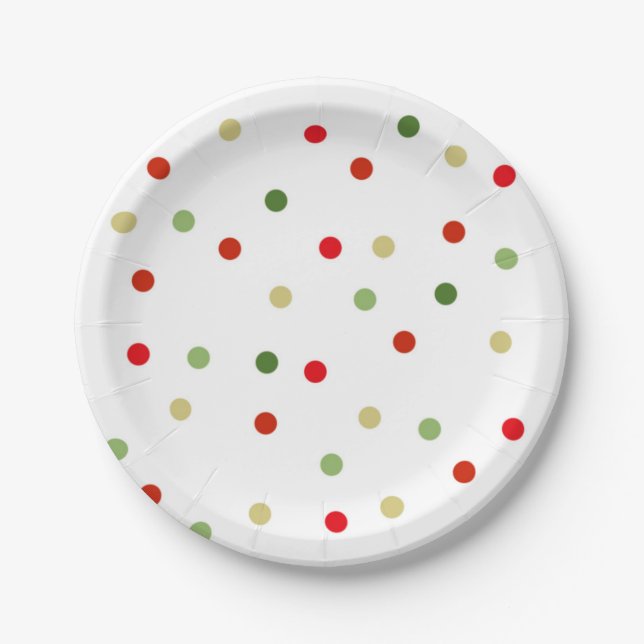 Polka Dots Paper-Teller Pappteller (Vorderseite)
