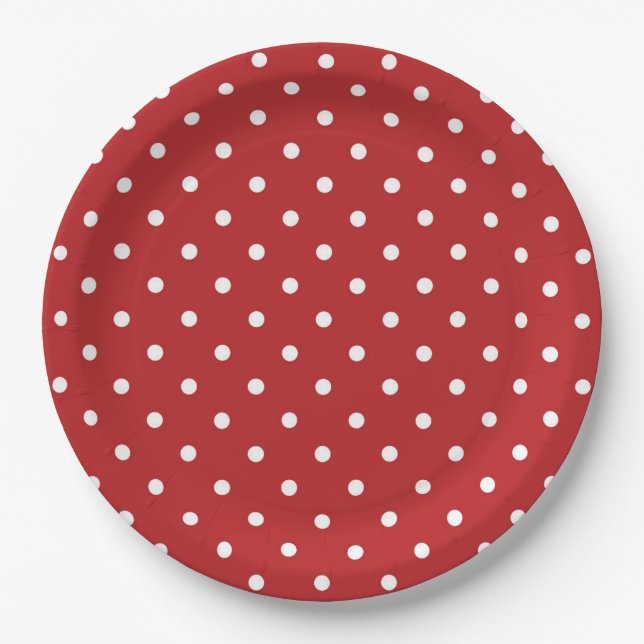 Polka Dots Pappteller (Vorderseite)