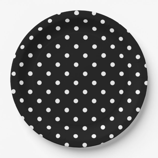 Polka Dots Pappteller (Vorderseite)