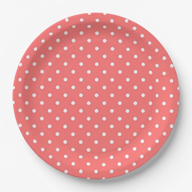 Polka Dots Pappteller (Vorderseite)
