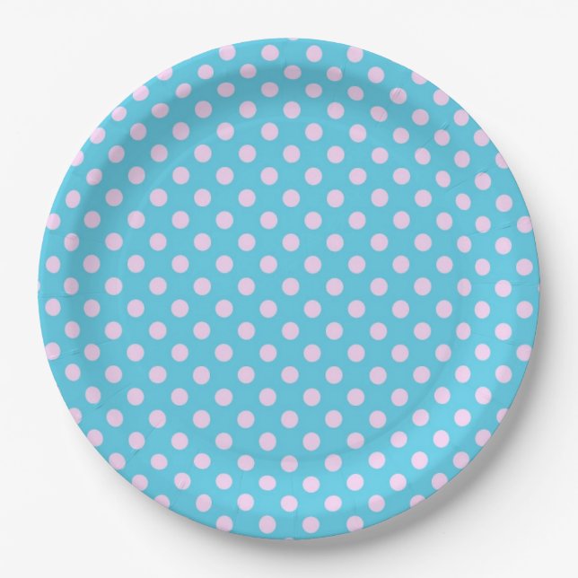 Polka Dots Pappteller (Vorderseite)