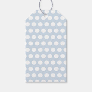 Polka Dots Pastel Blue Gift Tags Geschenkanhänger