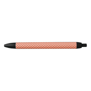 Polka Dots Pattern Burnt Sienna Kugelschreiber