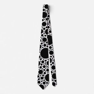 Polka Dots Pattern Schwarz + Ihr Backgr. Ideen Krawatte