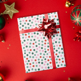 Polka Dots Pattern Weihnachtsgeschenk Geschenkpapier