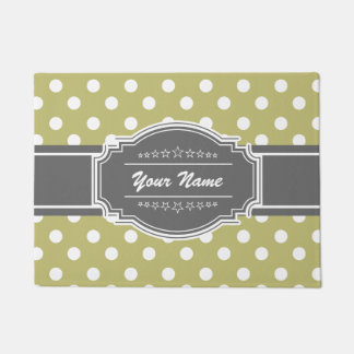 Polka Dots Personalisiert Fußmatte