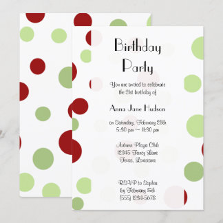 Polka Dots, Polka Dot Pattern, Dots, Geburtstag Einladung