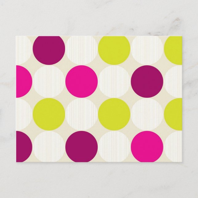 Polka Dots Postcard Postkarte (Vorderseite)