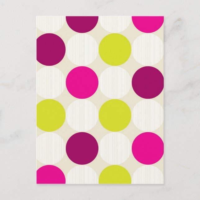 Polka Dots Postcard Postkarte (Vorderseite)