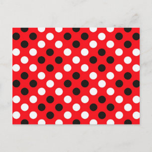 Polka dots postkarte