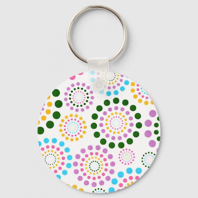 Polka Dots Schlüsselanhänger (Vorderseite)
