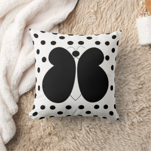 Polka Dots Schmetterling Kissen