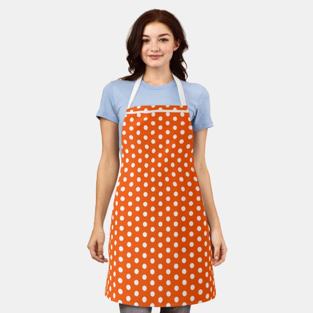 Polka Dots Schürze (Getragen)