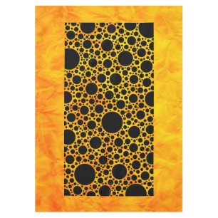 Polka Dots schwarz + Ihre Hintergrundfarbe Tischdecke