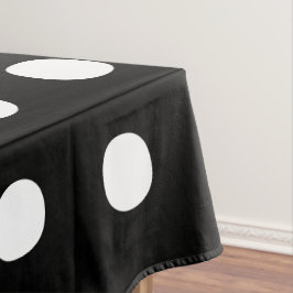 Polka dots Schwarz-Weiß elegante große kühn Tischdecke