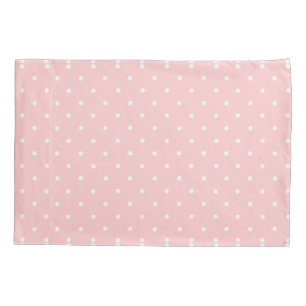 Polka Dots Schwarz-weiß Muster Kugeln Rosa Kissenbezug