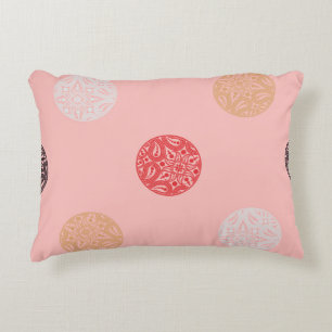 Polka dots seamless pattern. Mosaic of ethnic figu Dekokissen
