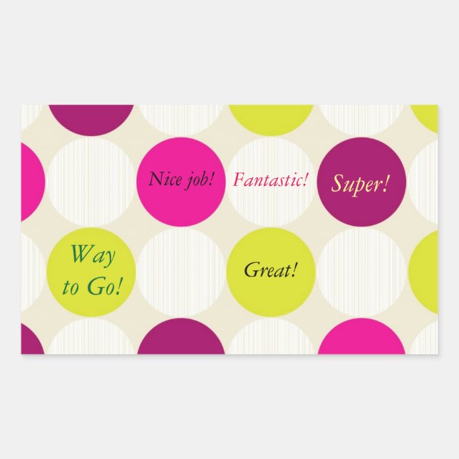 Polka Dots Sticker (Vorderseite)