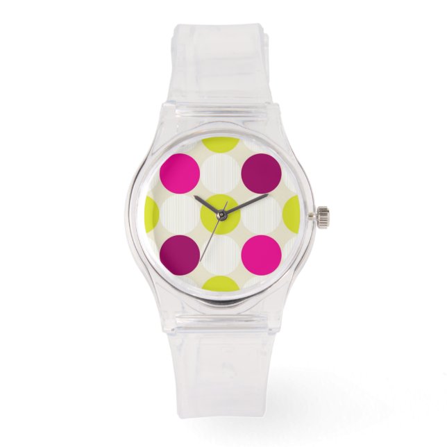 Polka Dots Watch Armbanduhr (Vorderseite)