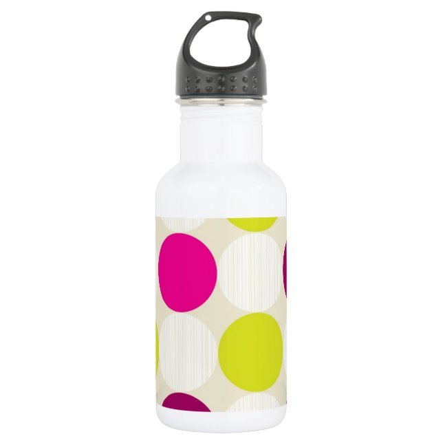 Polka Dots Water Flasche Trinkflasche (Vorderseite)