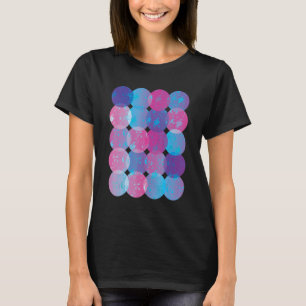 Polka Dots Watercolor Abstrakt Galaxy Internationa T-Shirt