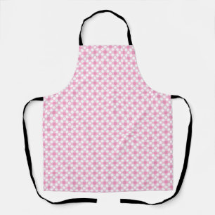 Polka dots white pink Retro Schürze