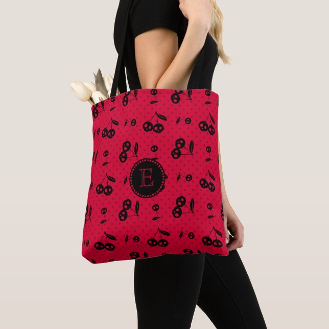 Polka Dots with Cherry Skulls Monogram (Von Nahem)