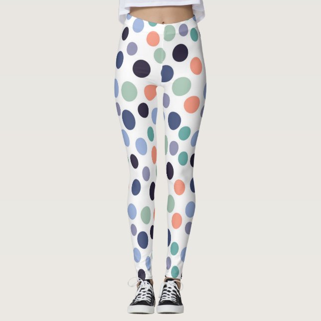 Polka Dots Women's Leggings (Vorderseite)