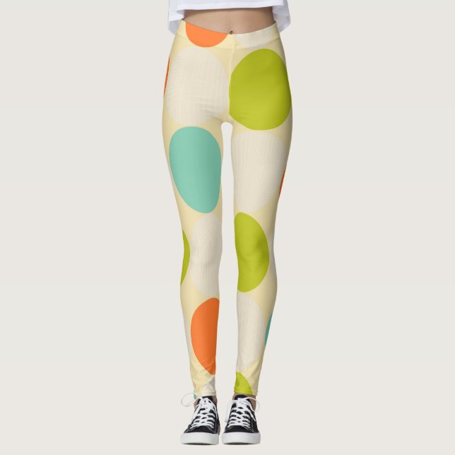 Polka Dots Women's Leggings (Vorderseite)