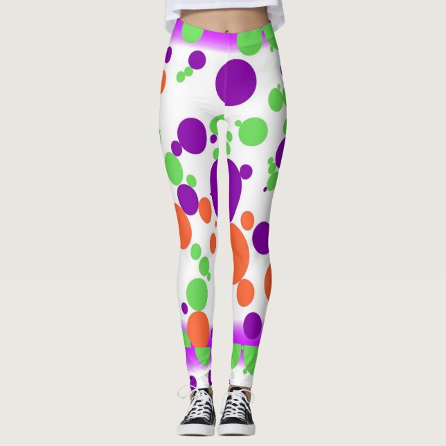 Polka Dots Women's Leggings (Vorderseite)