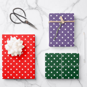 Polka Dots Wrapping Paper Set Geschenkpapier Set