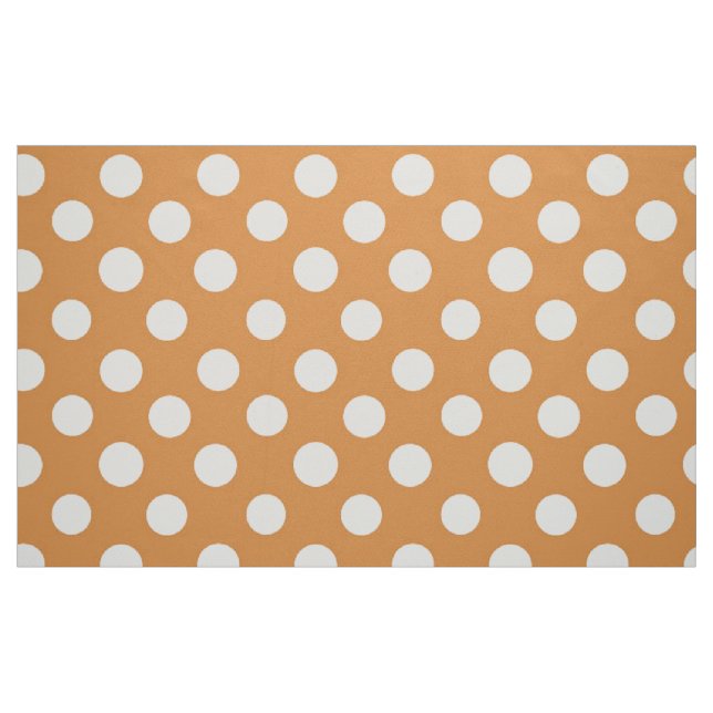 Polka Dotted Fabric/Orange Stoff (Fat Quarter (45,7 x 55,9 cm))