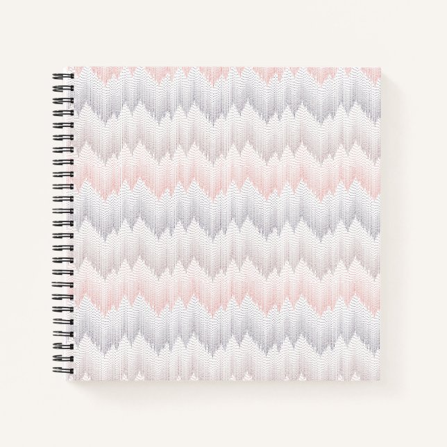 Polka Dotted Mountain Peak Pattern Notizbuch (Vorderseite)