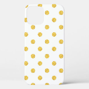 Polka Gold Glitterpunkte Textur Case-Mate iPhone Hülle